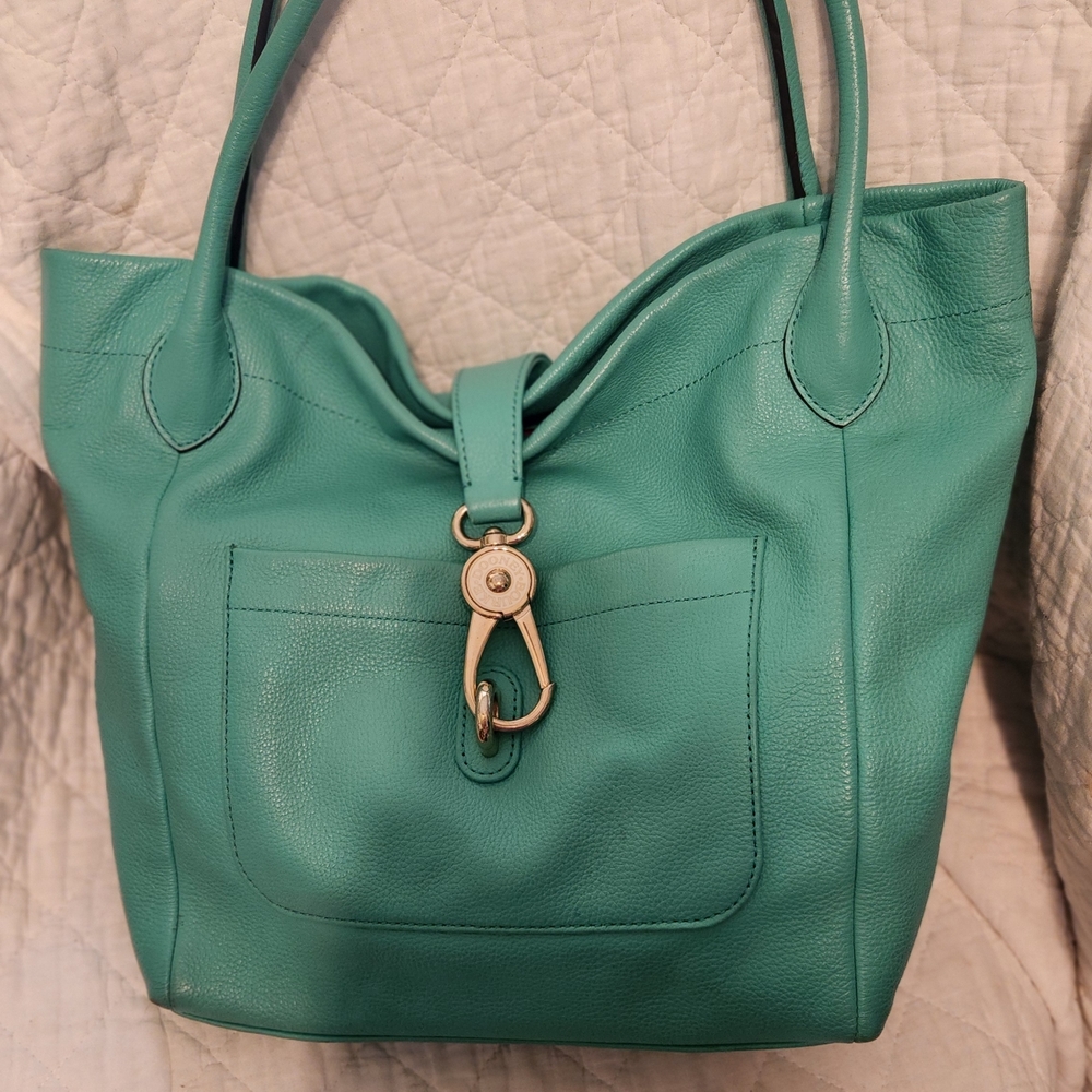 Dooney & Bourke Teal Leather Tote